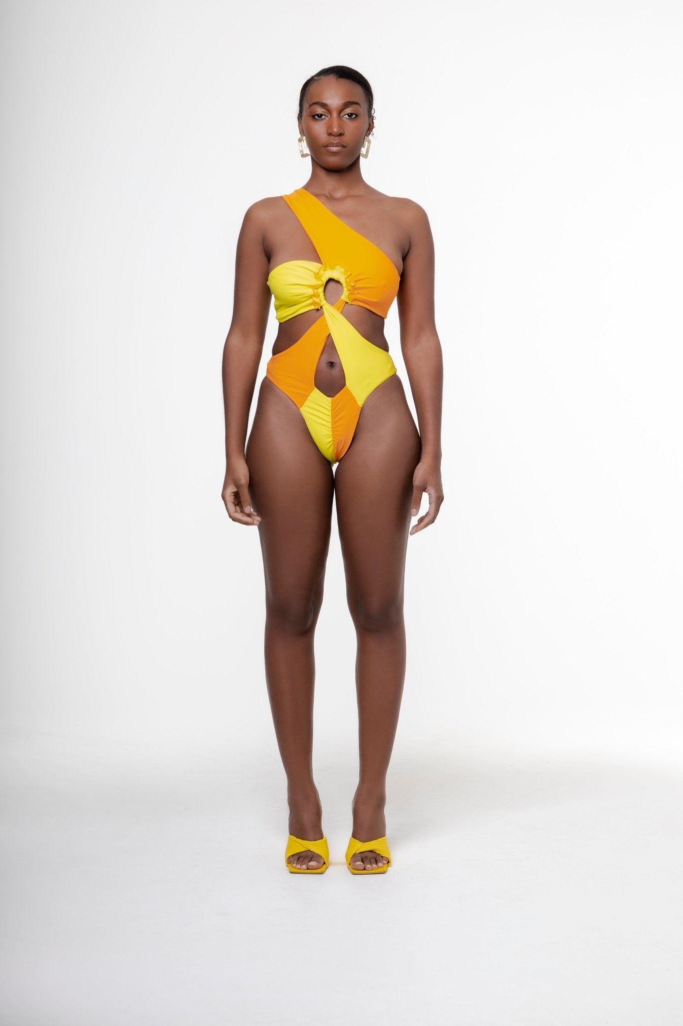 Custom Deep-V One-Piece Swimsuit — MilkBaby | One-of-a-Kind Bikinis